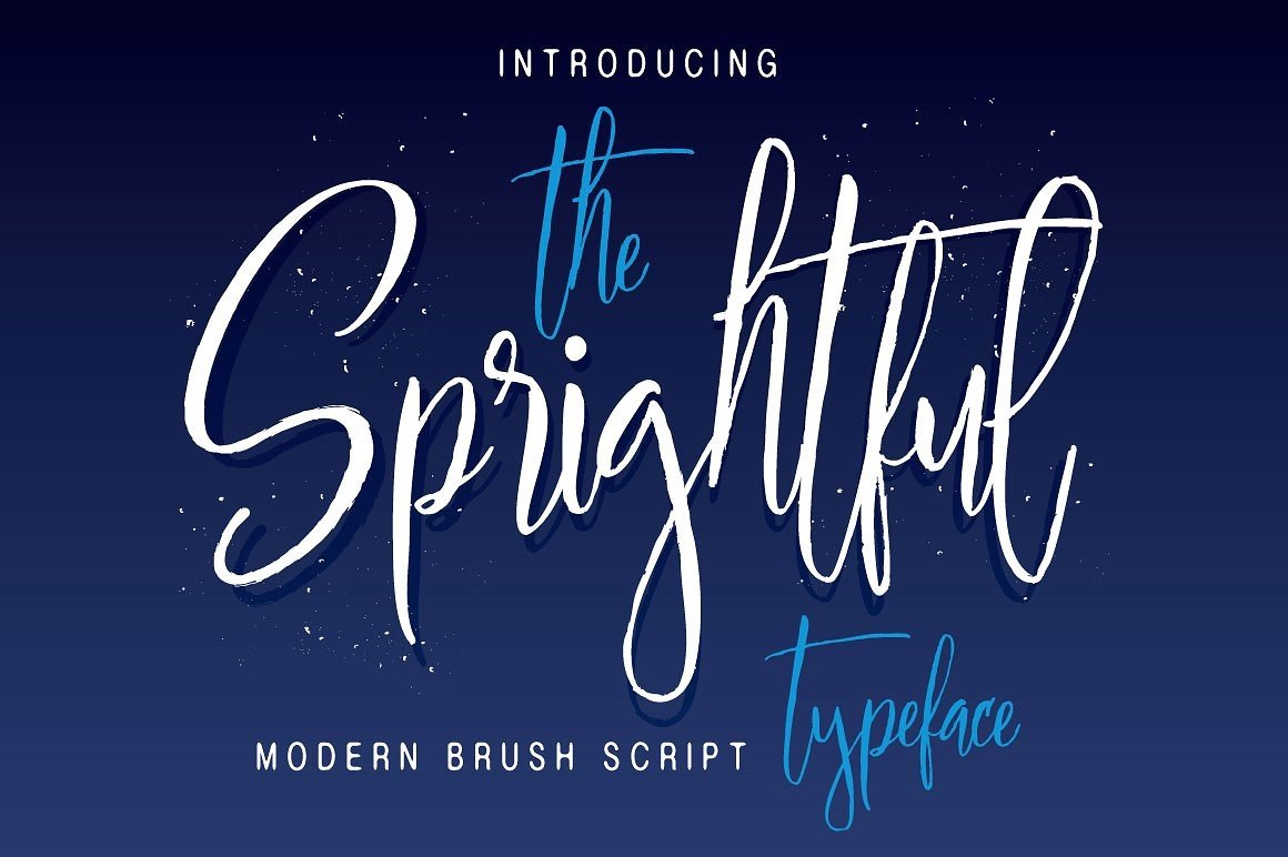 Скачайте бесплатно шрифт Sprightful Typeface - живой и игривый стиль