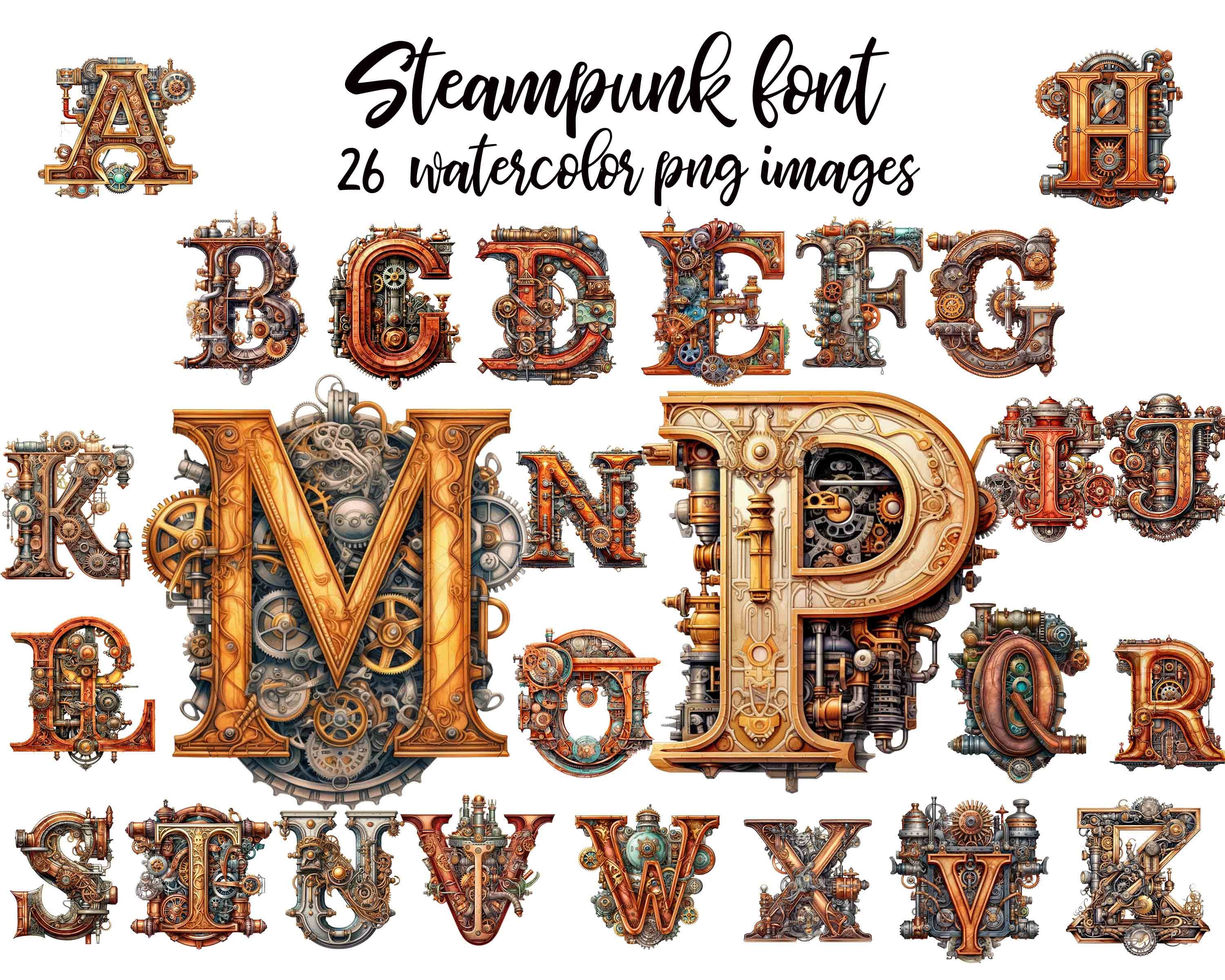 Скачайте шрифт Steamfunk Typeface - уникальный стиль 70-х