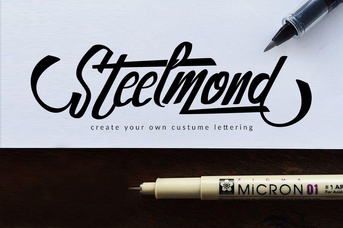 Laden Sie die Steelmond Schriftart kostenlos herunter - Elegante geometrische Schrift