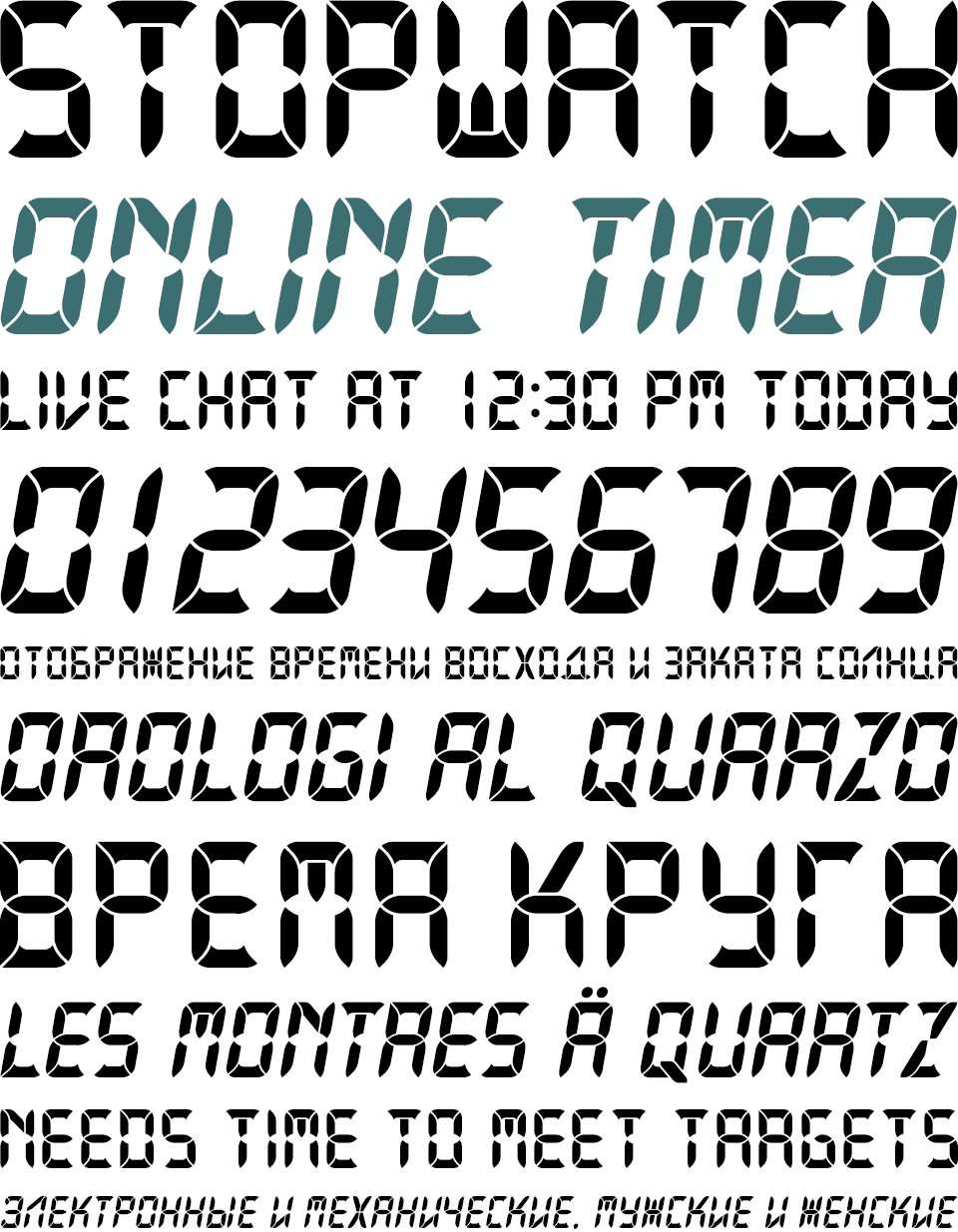 Download Stopwatch Font Free - Timeless and Durable Design