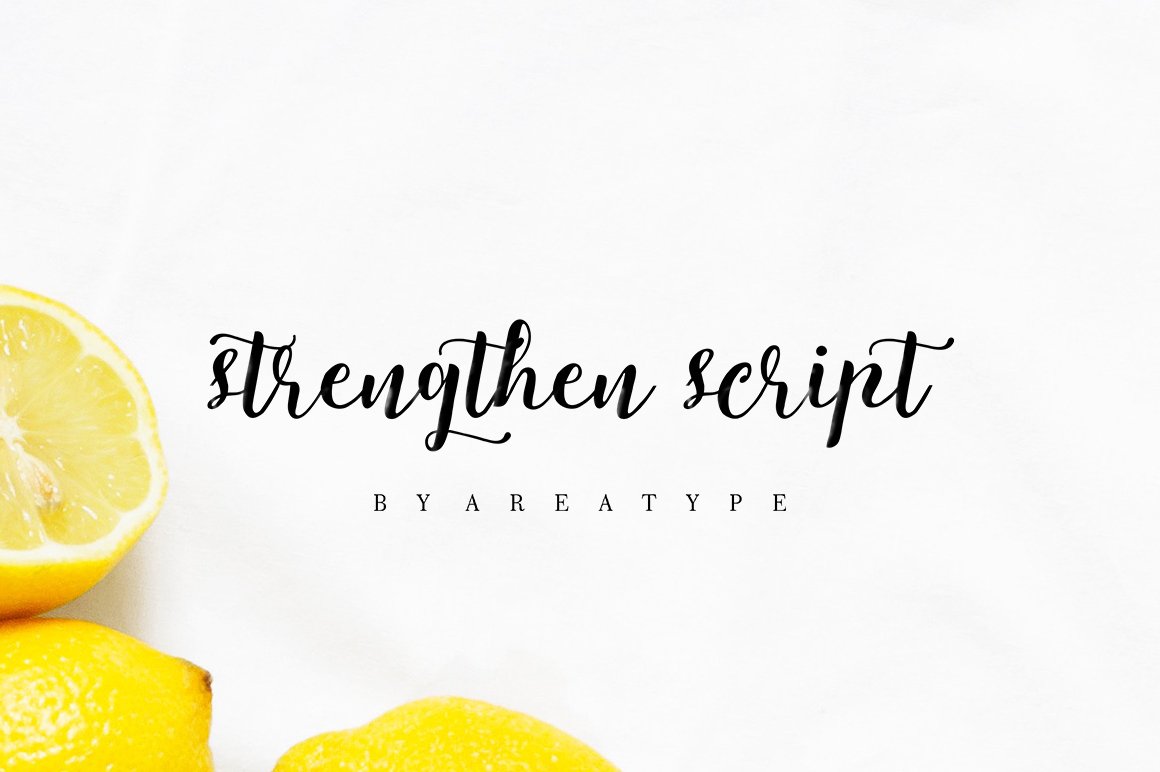 Скачайте бесплатно шрифт Strengthen Script - стильный и уверенный