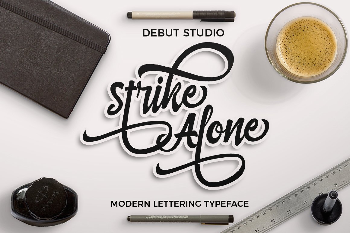 Strike Alone Font - Download Free Bold Typeface Today!