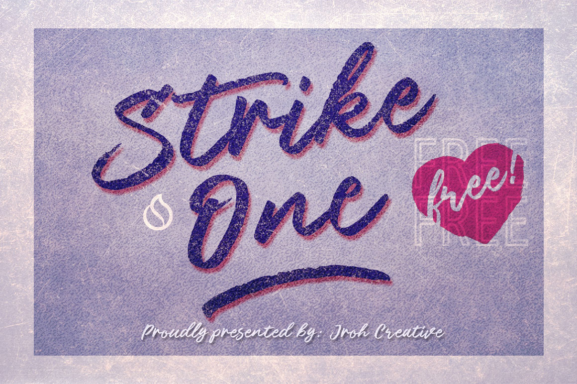 Download Strike One Font Free - Bold and Playful Display Style