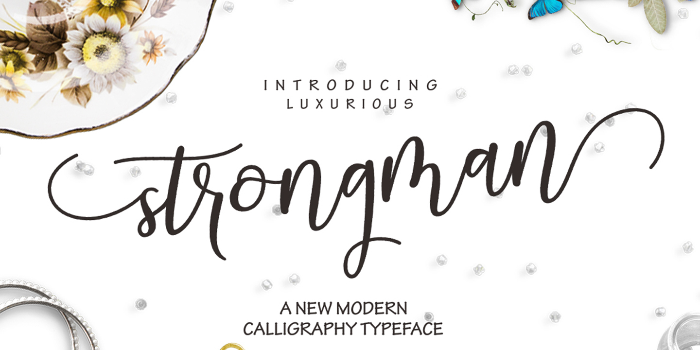 Download Strongman Script Font Free - Bold and Dynamic Design