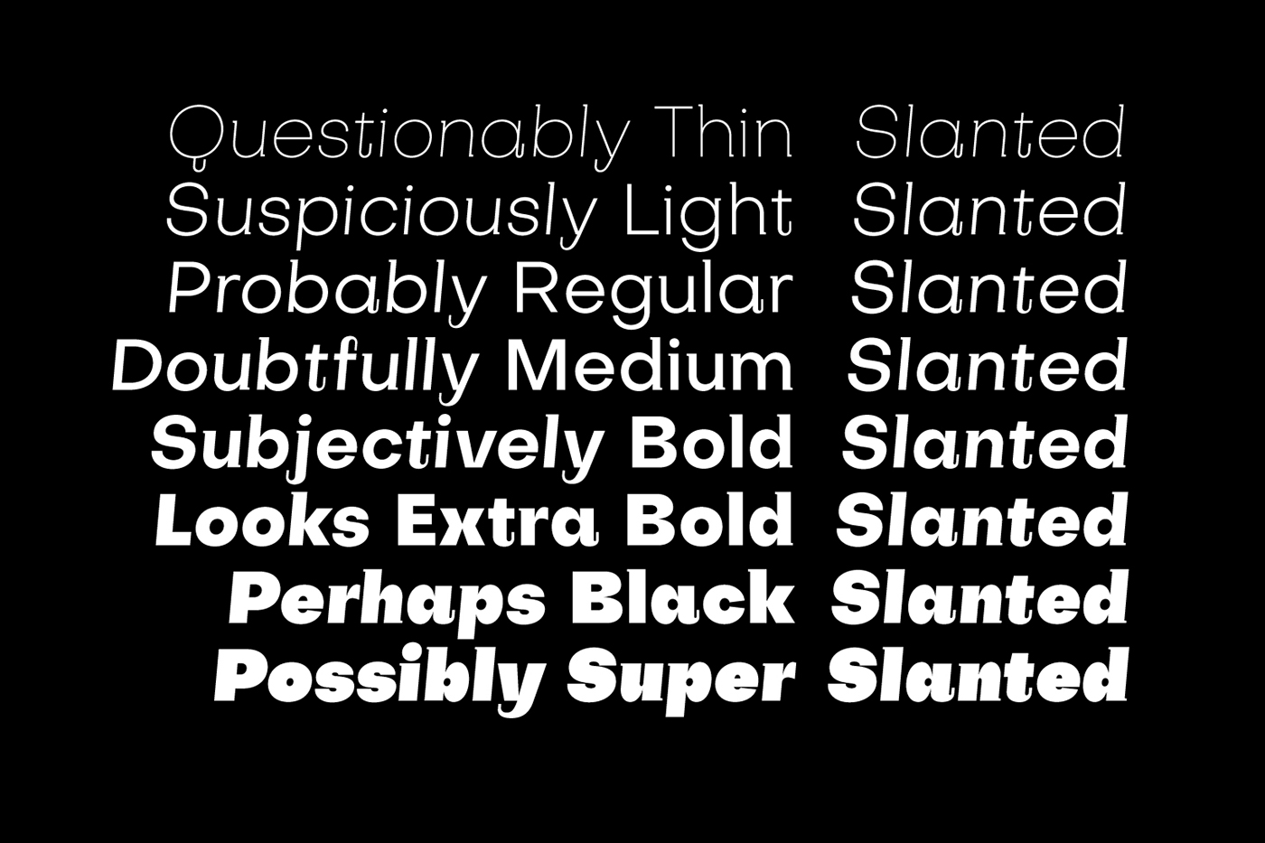 Download Subjectivity Font Free - Stylish and Versatile Design