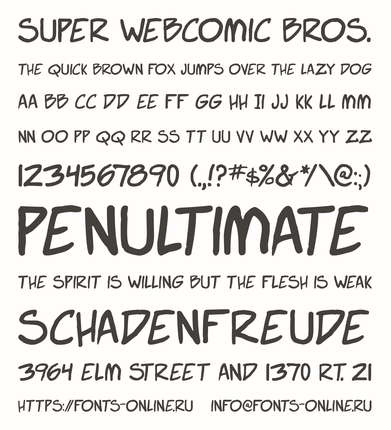 Download Super Webcomic Bros Font Free - Fun Comic Style