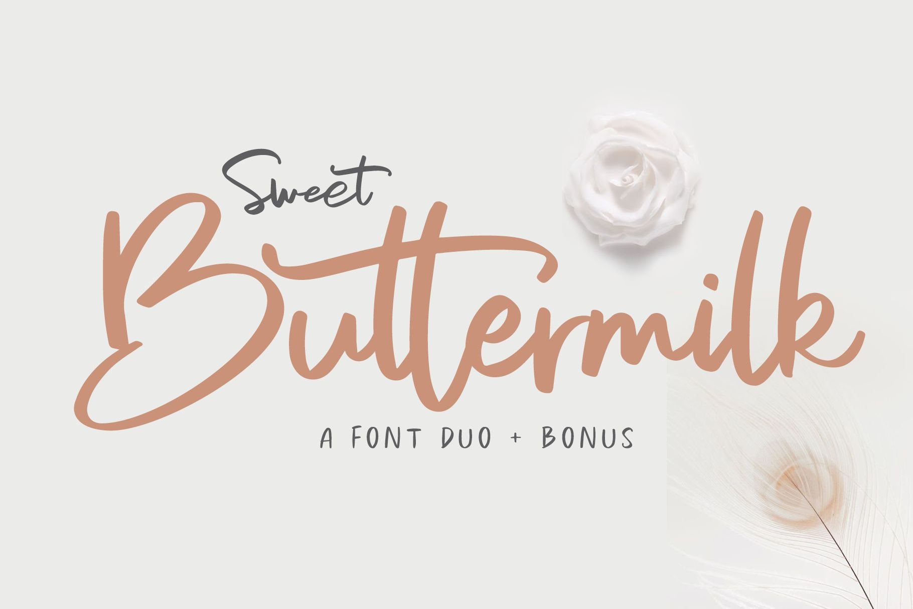 Скачайте бесплатно шрифт Sweet Buttermilk - стильный и игривый