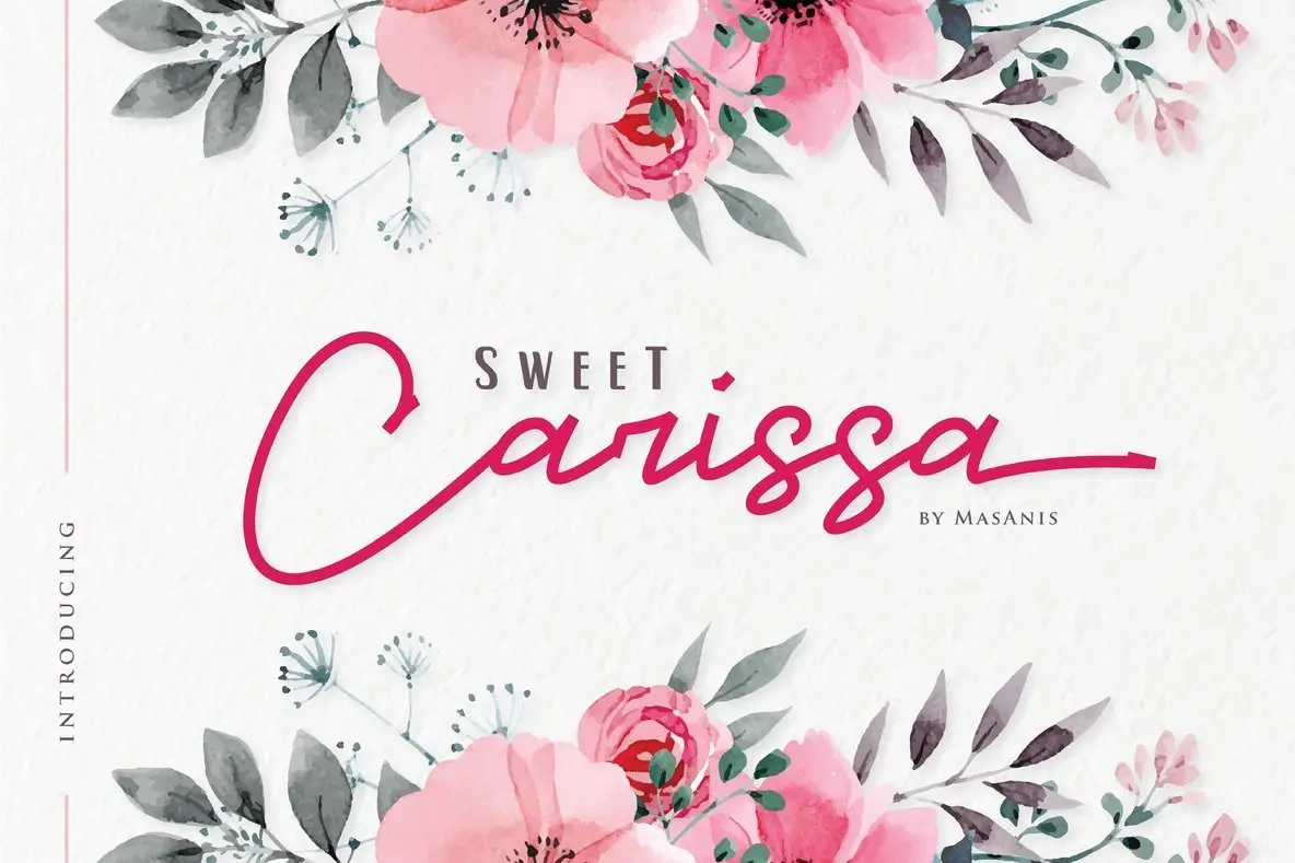 Скачайте Sweet Carissa - современный шрифт с классическим очарованием