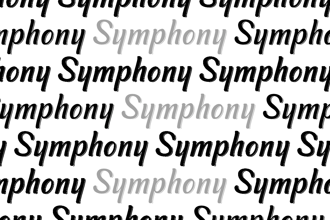 Download Symphony Shadow Font Free - Elegant and Bold Style