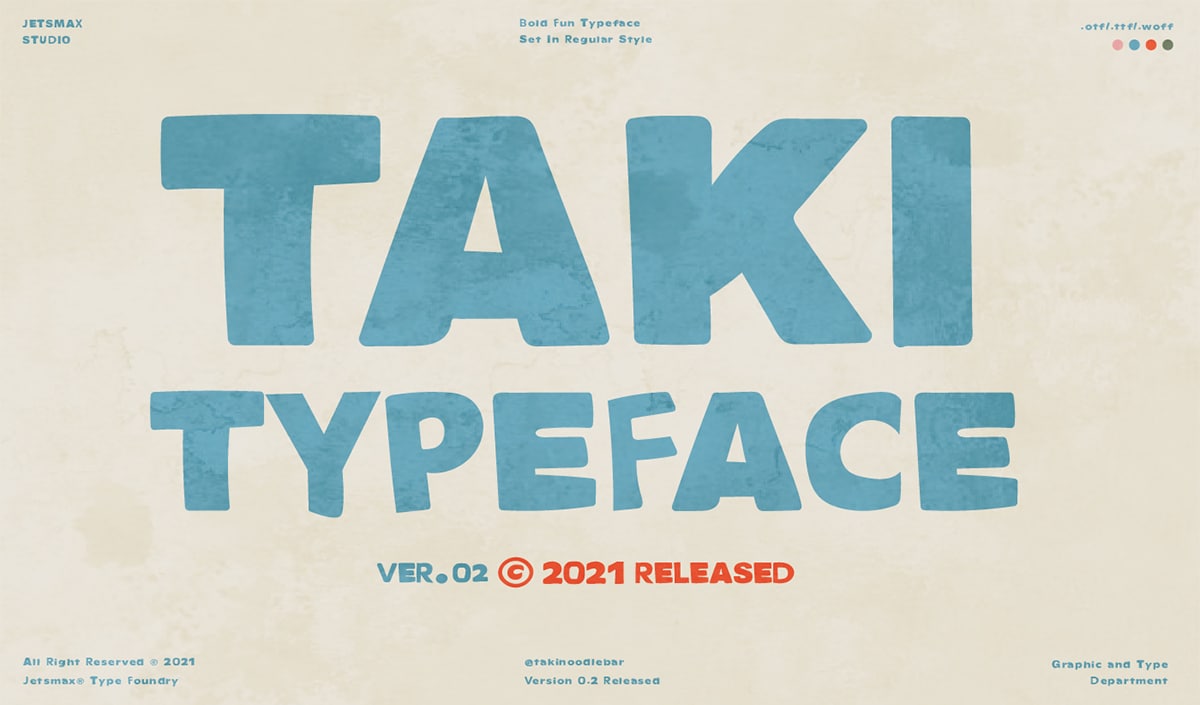 Download TAKI Font Free - Modern and Stylish Type Design