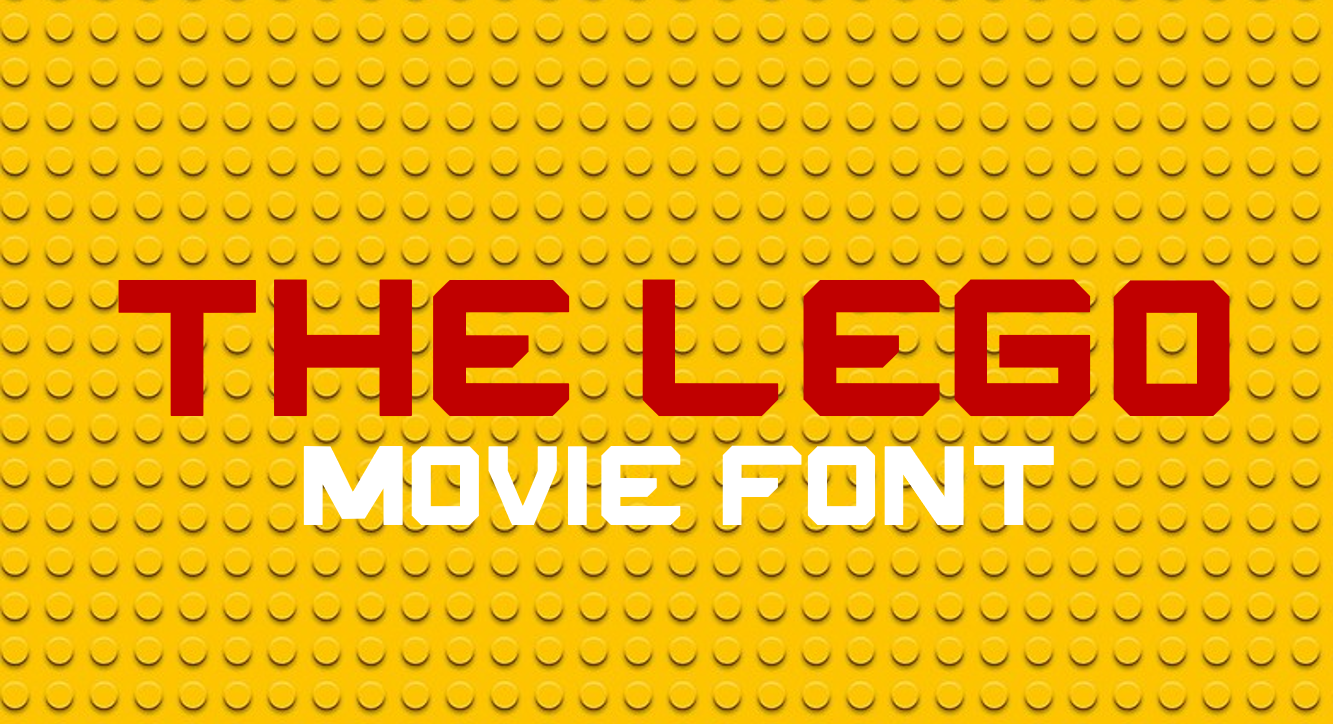 Скачайте шрифт THE LEGO MOVIE - креативный и увлекательный стиль