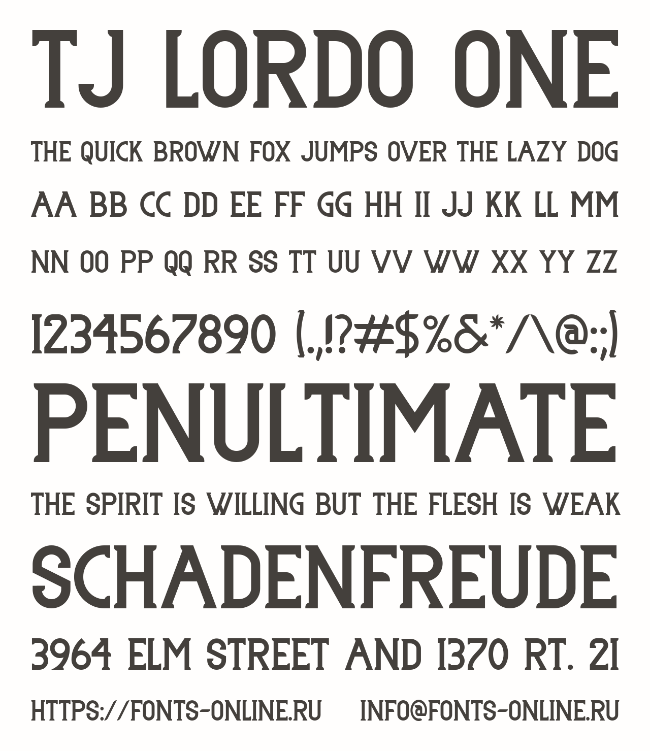 Download TJ Lordo One Font Free - Unique Stylish Design