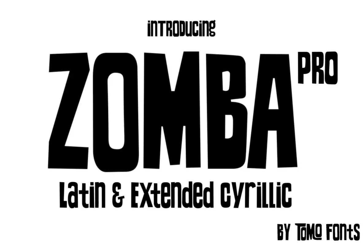 Download Tomo Zomba PRO Font Free – Modern & Stylish Design