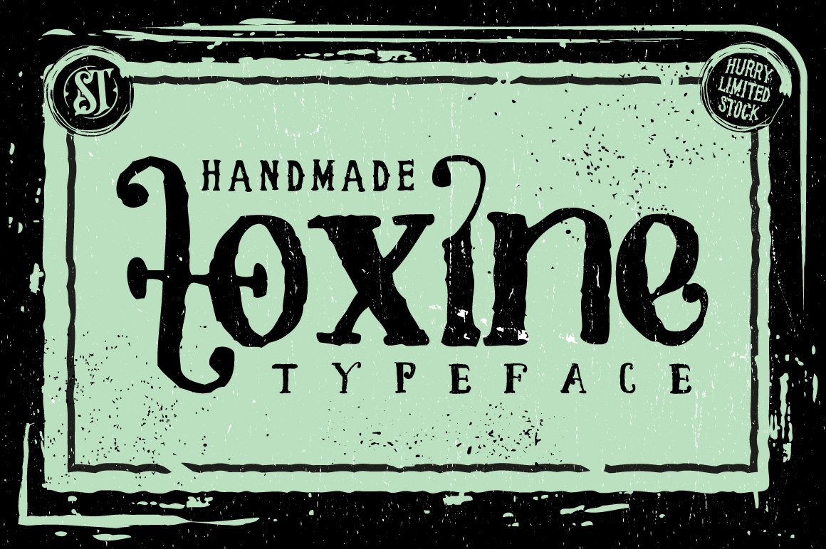 Download TOXINE Typeface Ornament Pack - Free Decorative Fonts