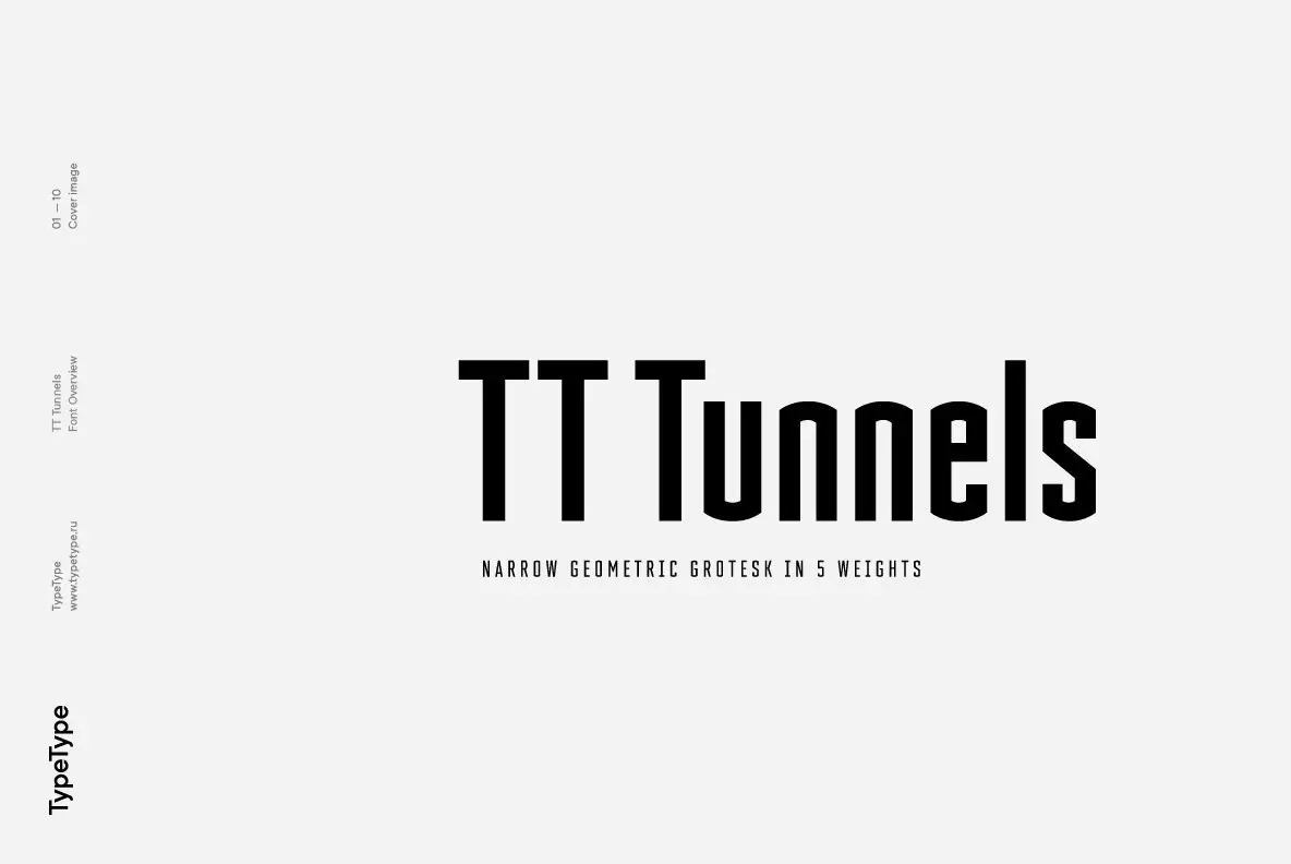 Download TT Tunnels Font Free - Unique Geometric Typeface