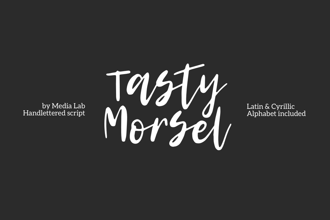 Скачайте Tasty Morsel script – стильный рукописный шрифт бесплатно!