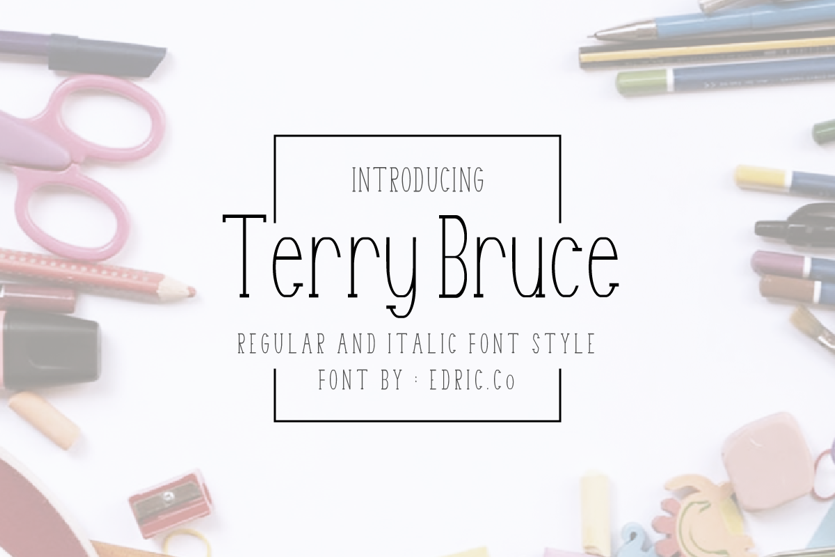 Download Terry Bruce Font Free - Stylish & Versatile Design