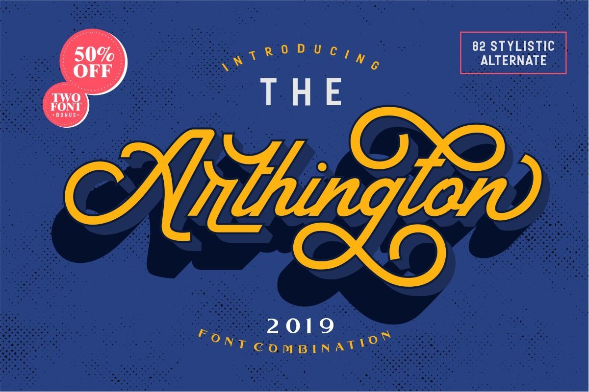 Download The Arthington Font Free - Vintage Elegance Awaits