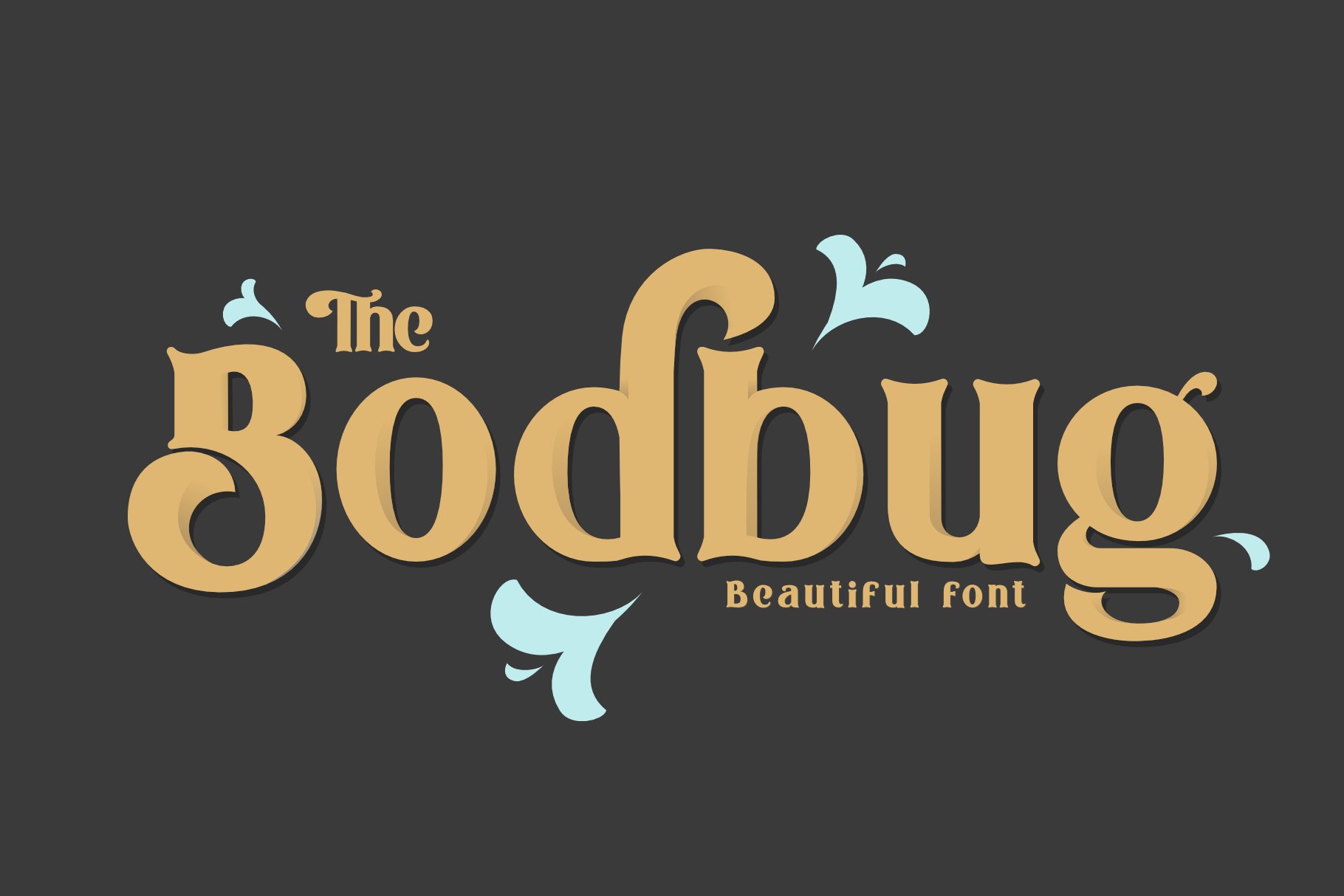 Скачайте шрифт The Bodbug Typeface - игривый и стильный дизайн