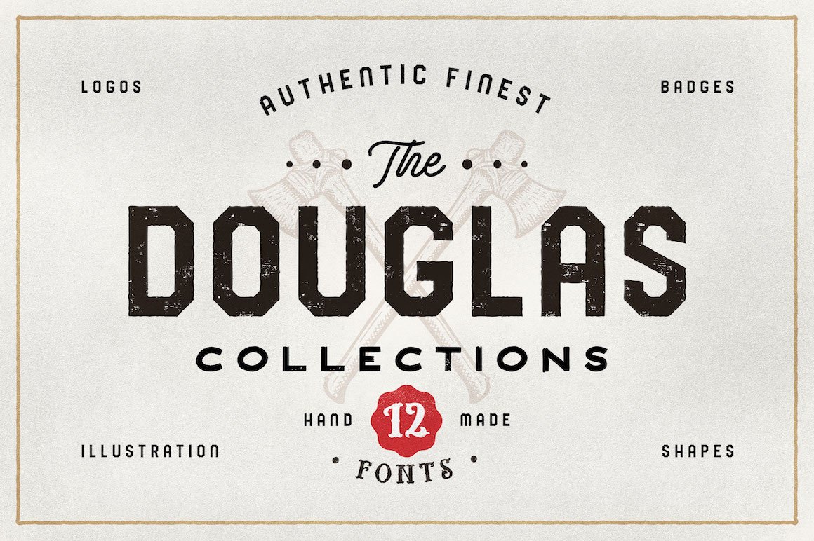 Gratis Download der Douglas Collections - Elegante Schriftart für vielseitige Designs