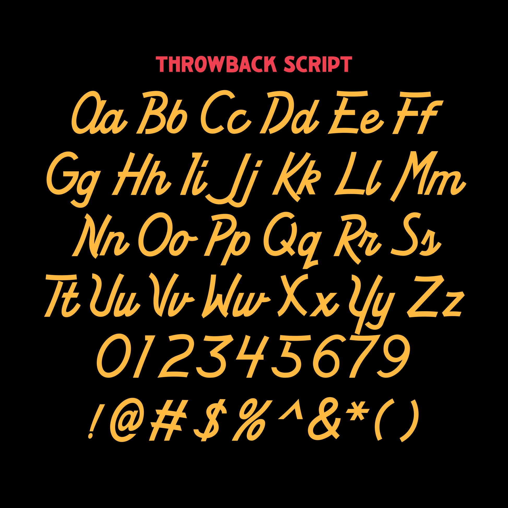 Download Throw Back Font Free - Retro Vintage Style