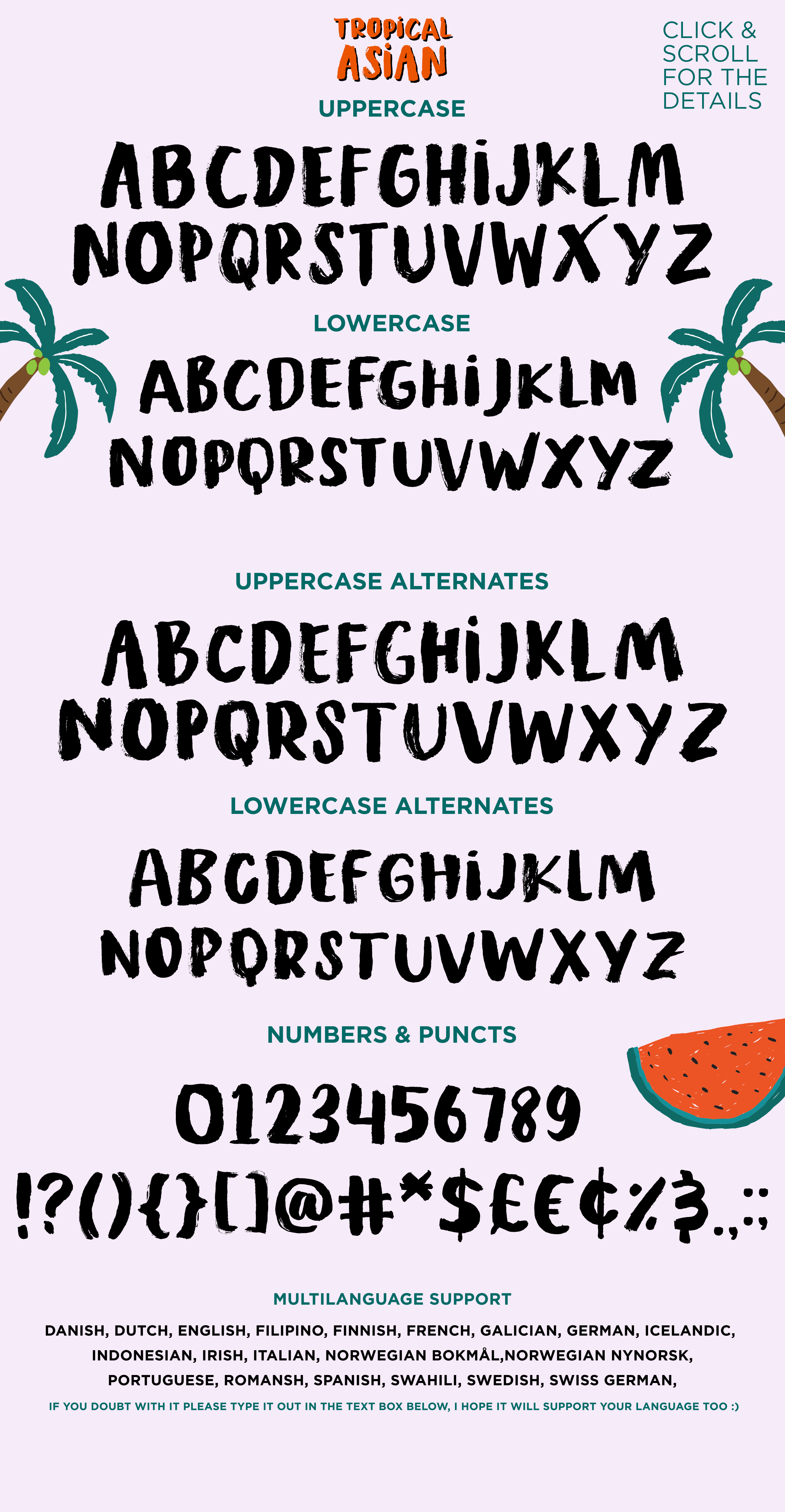 Free Tropical Asian Font - Exotic Style for Creative Designs