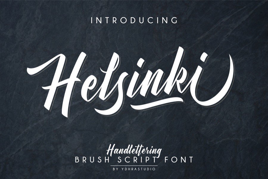 Скачайте бесплатно шрифт Helsinki Handlettering - стильная каллиграфия