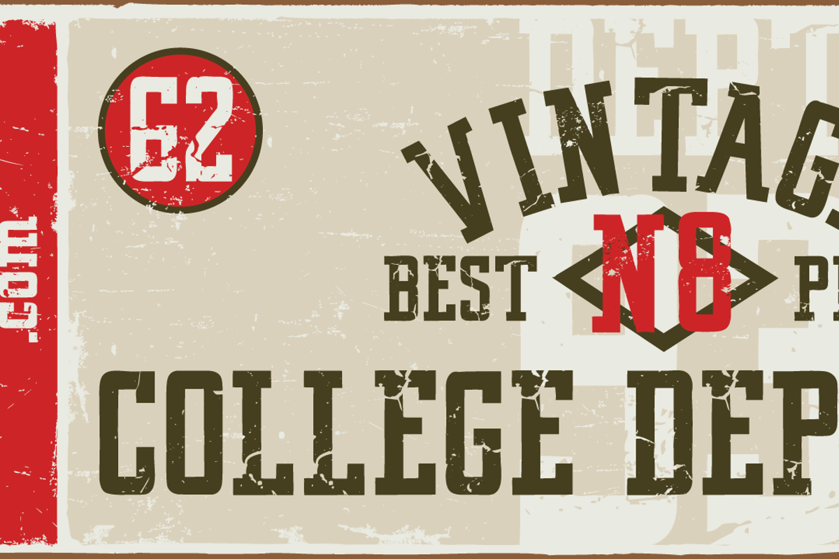 Download Vintage College Dept Font Free - Retro Typography Delight