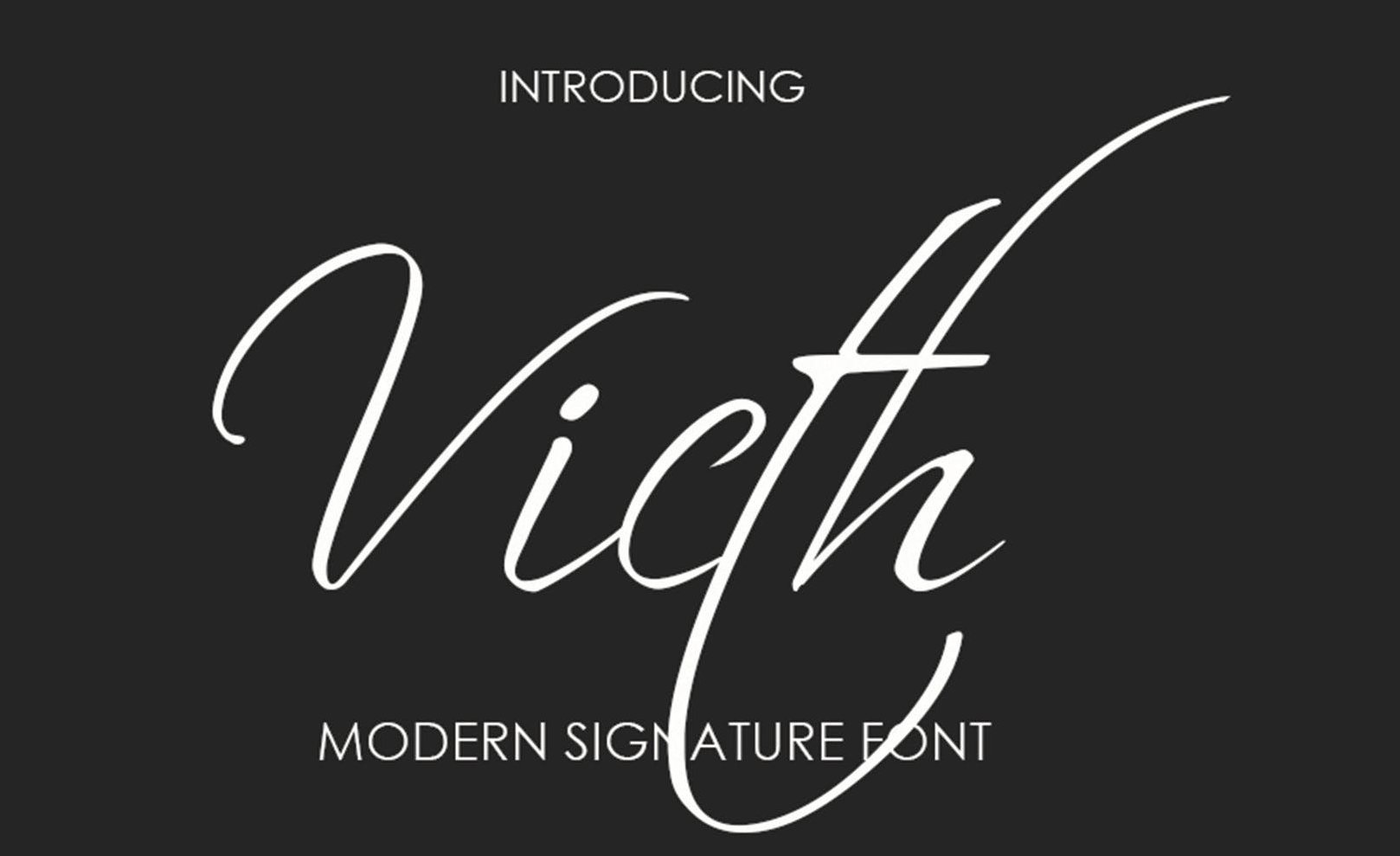 Download Victh Font Free - Stylish and Modern Design