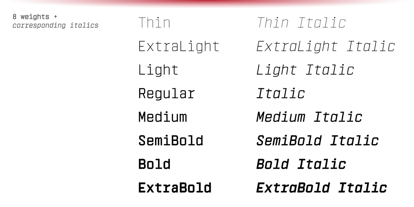 Download Vin Mono Light Free - Modern Monospaced Font