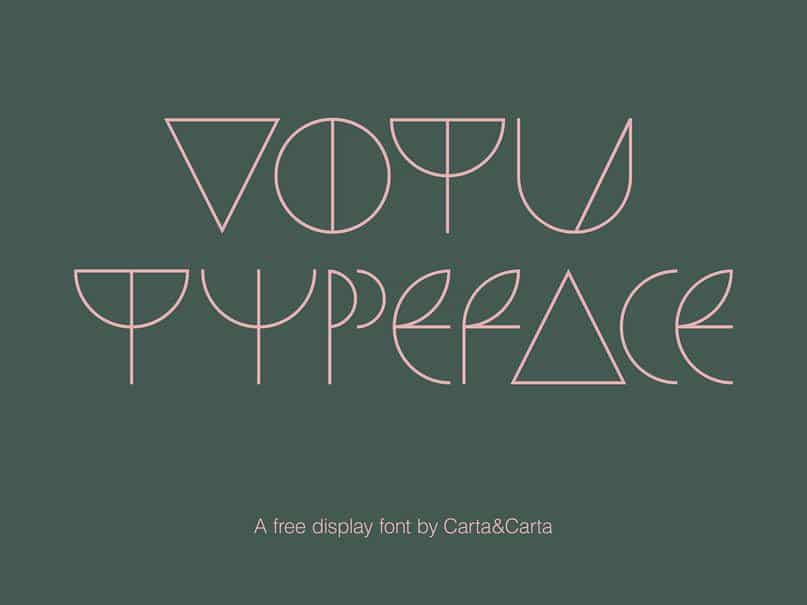 Download Votu Font Free - Unique and Modern Typeface