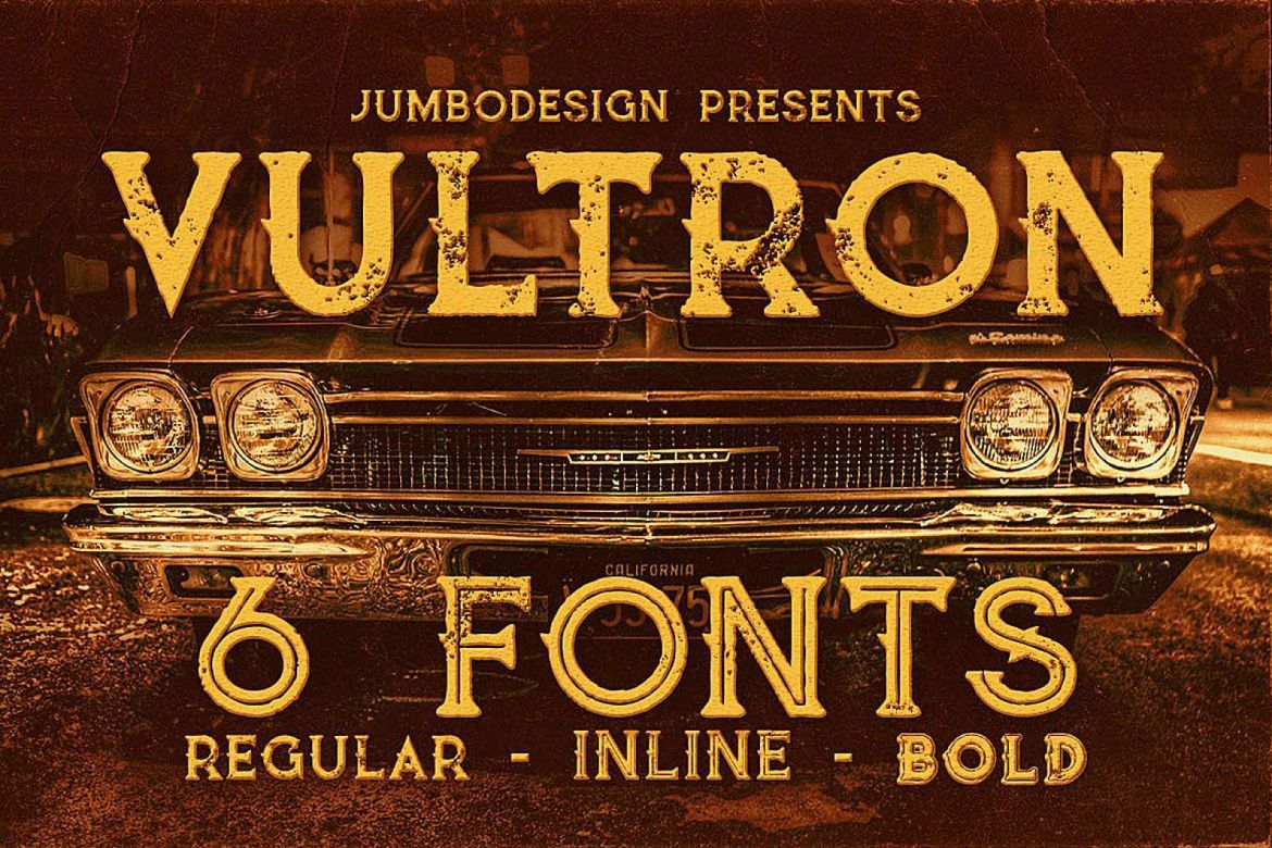 Download Vultron Vintage Style Font Free - Retro Typography