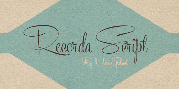 Download Recorda Script Free - Stylish Handwritten Font