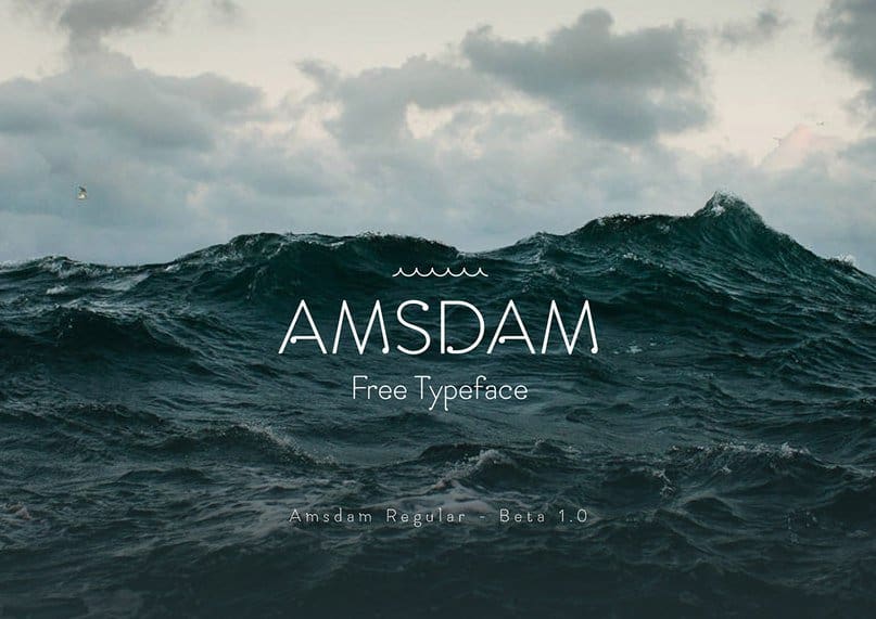 Entdecken Sie die Amsdam Typeface - Kostenloser Download jetzt verfügbar!