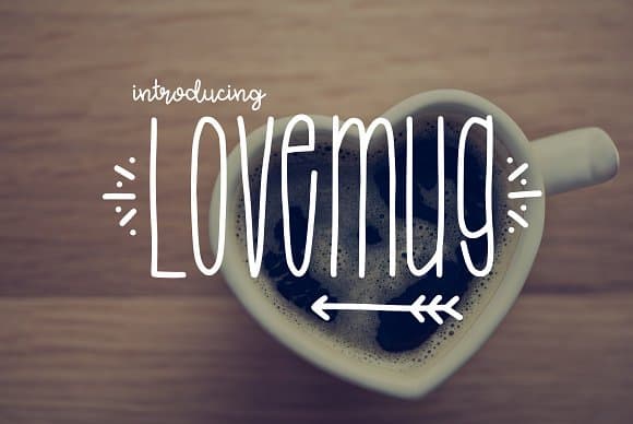 Скачайте Lovemug Font - романтичный и уютный шрифт для вашего дизайна