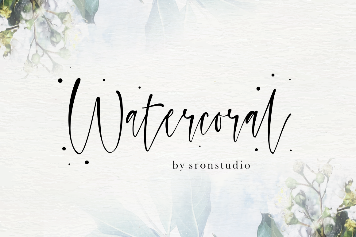 Download Watercoral Font Free - Elegant & Fluid Design