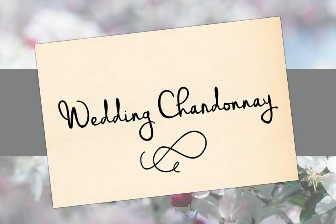 Download Wedding Chardonnay Font Free - Elegant Script Style