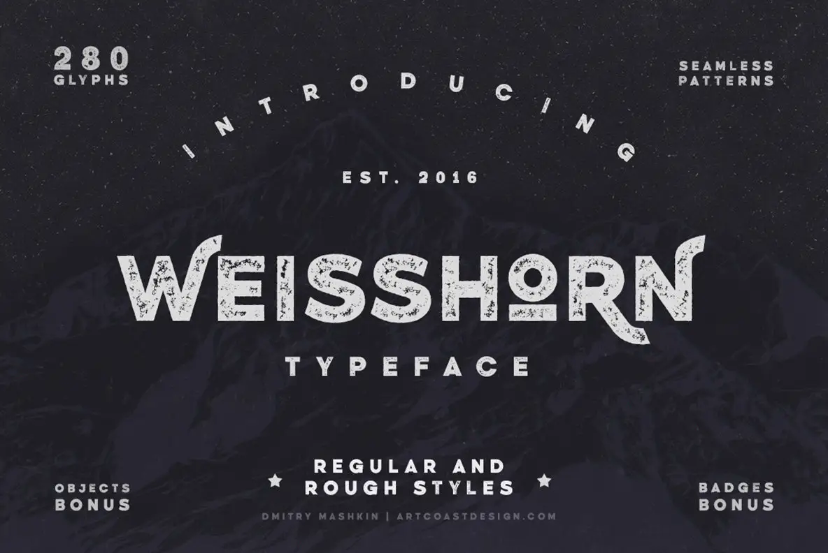 Download Weisshorn Typeface Free - Bold & Modern Font Family