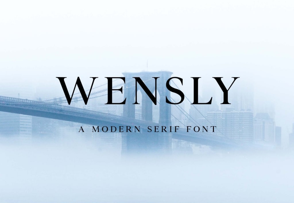 Скачайте Wensley Modern - стильный шрифт для вашего дизайна