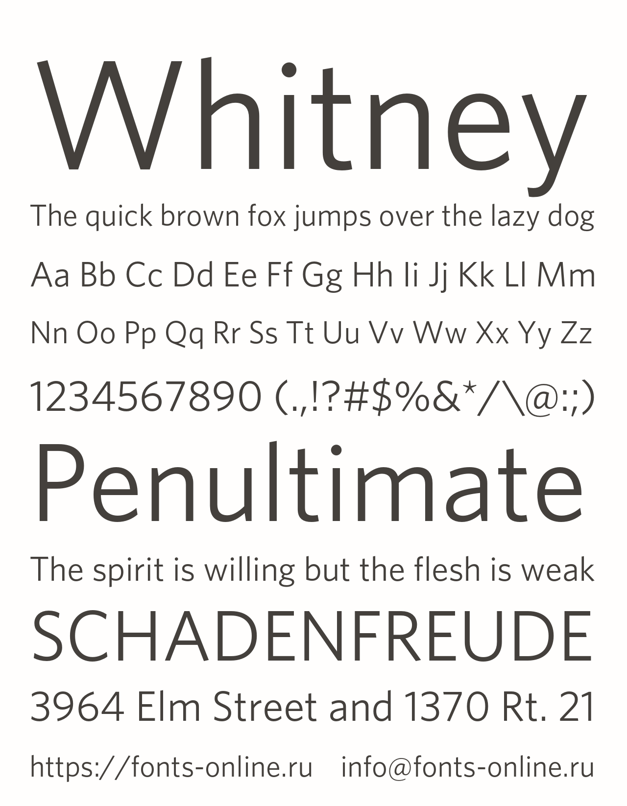 Laden Sie die Whitney Font Family kostenlos herunter - Vielseitige und moderne Schriftart