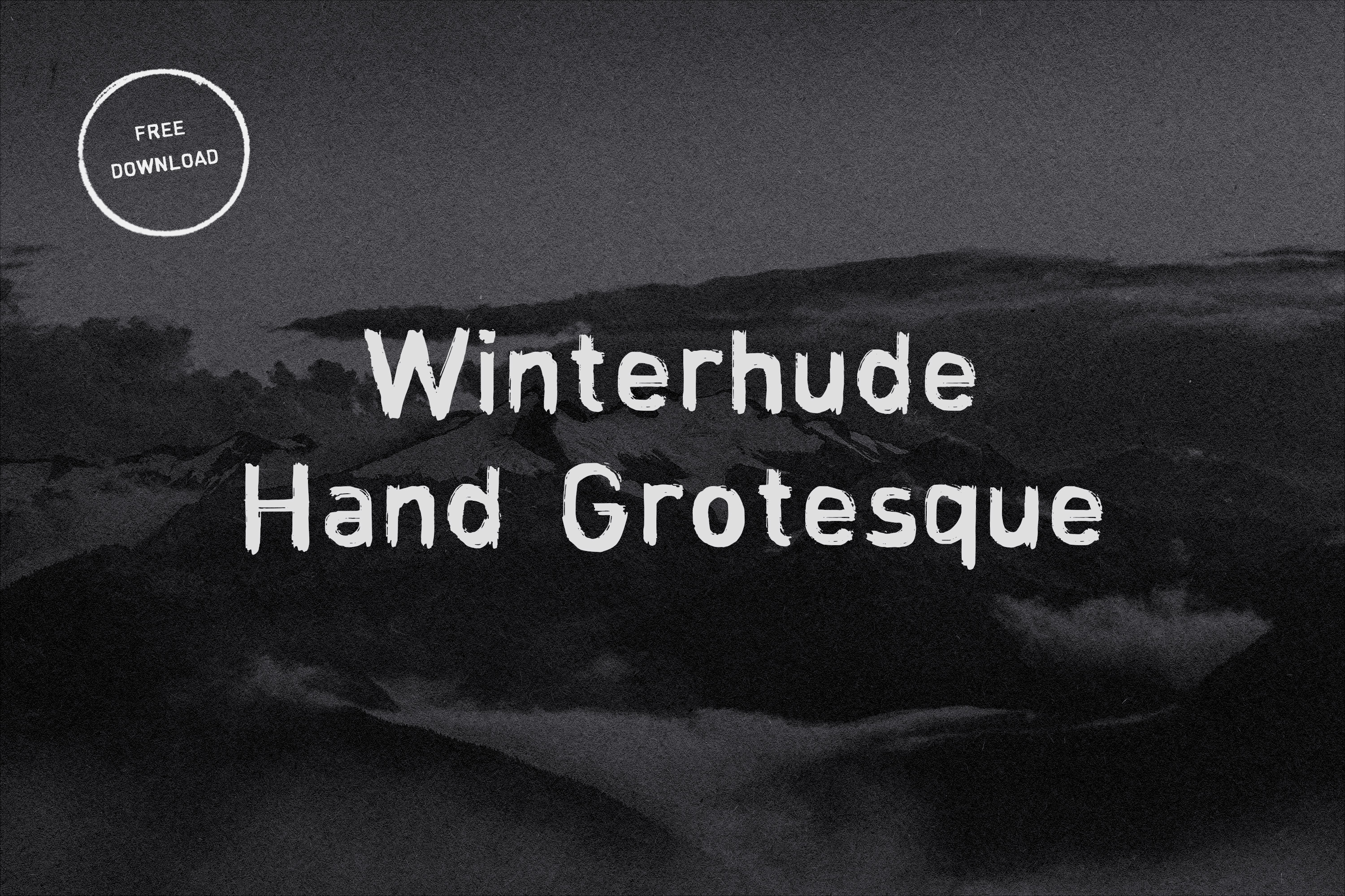 Бесплатно скачайте уникальный шрифт Winterhude Hand Grotesque для креативного дизайна