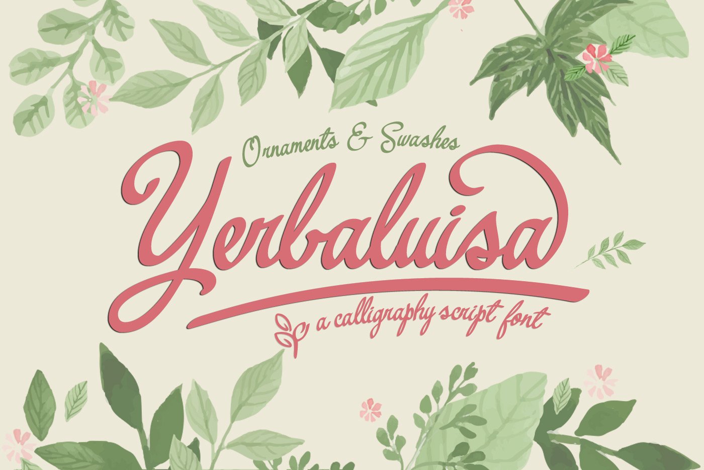 Download Yerbaluisa Font Free - Unique Handcrafted Style