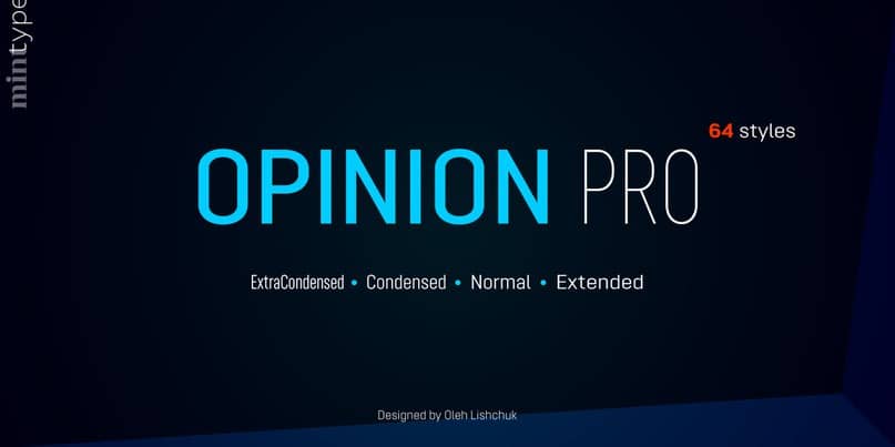 Скачайте Opinion Pro — универсальный современный шрифт бесплатно!