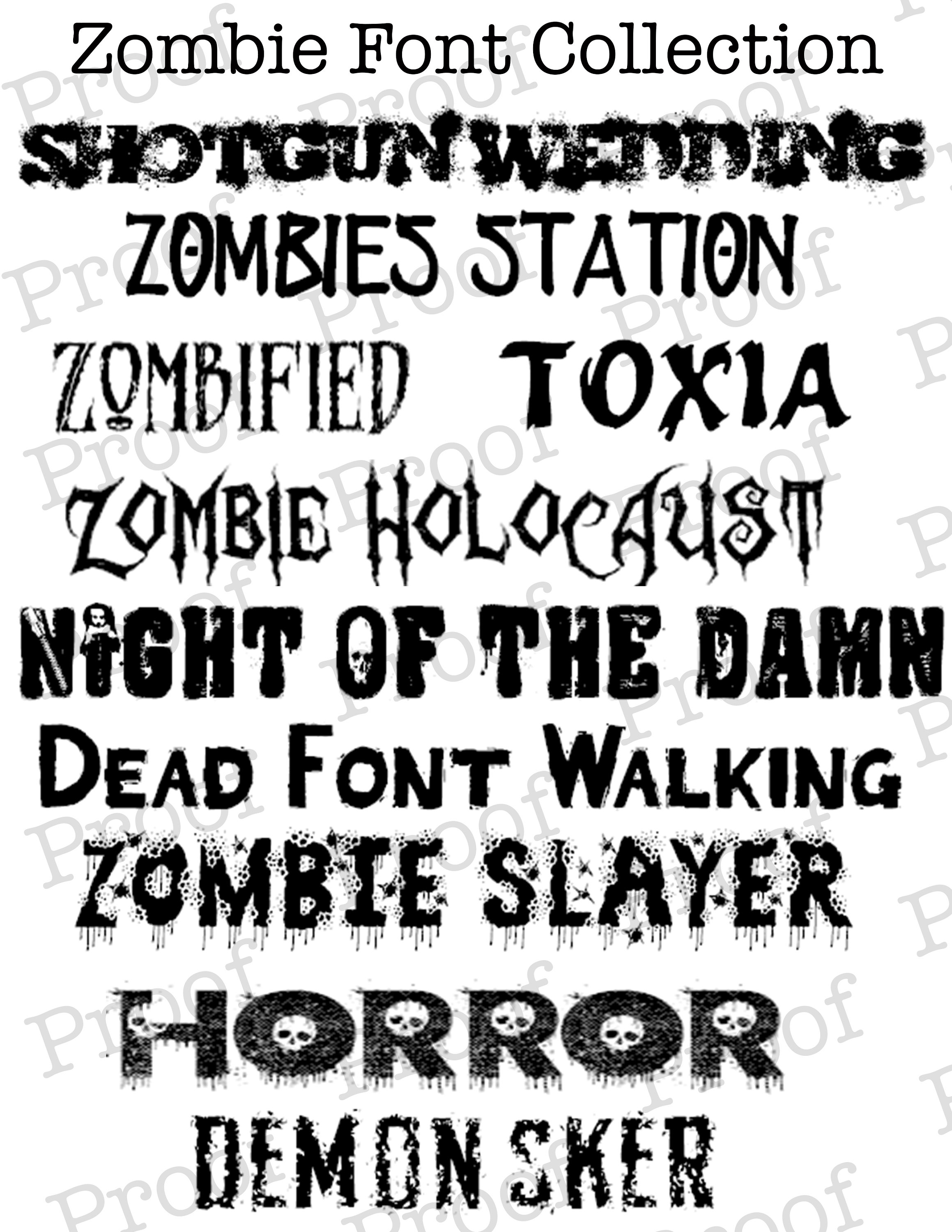 Laden Sie die Zombies Schriftart kostenlos herunter - Gruselige Typografie für Kreative