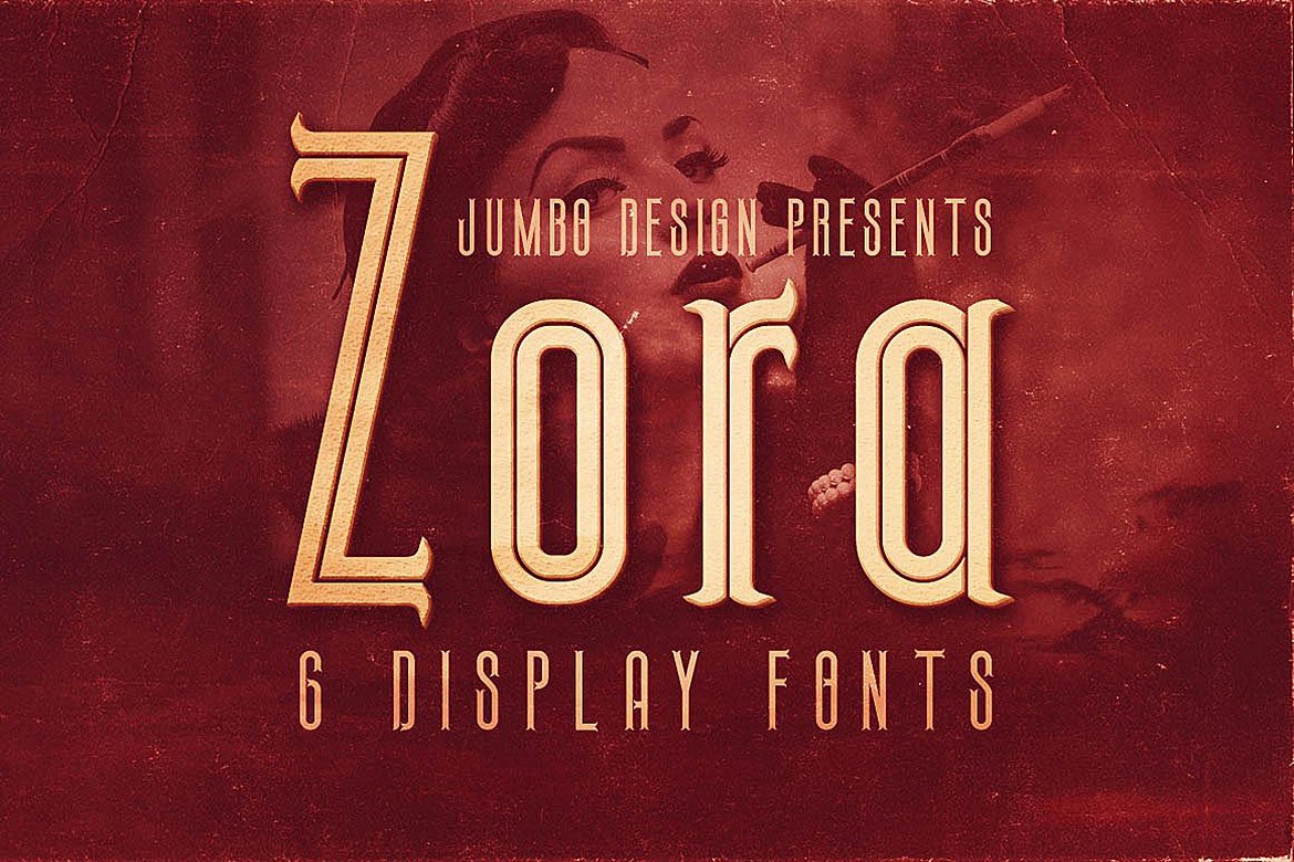 Скачайте бесплатно шрифт Zora Vintage Display - стиль для вашего дизайна