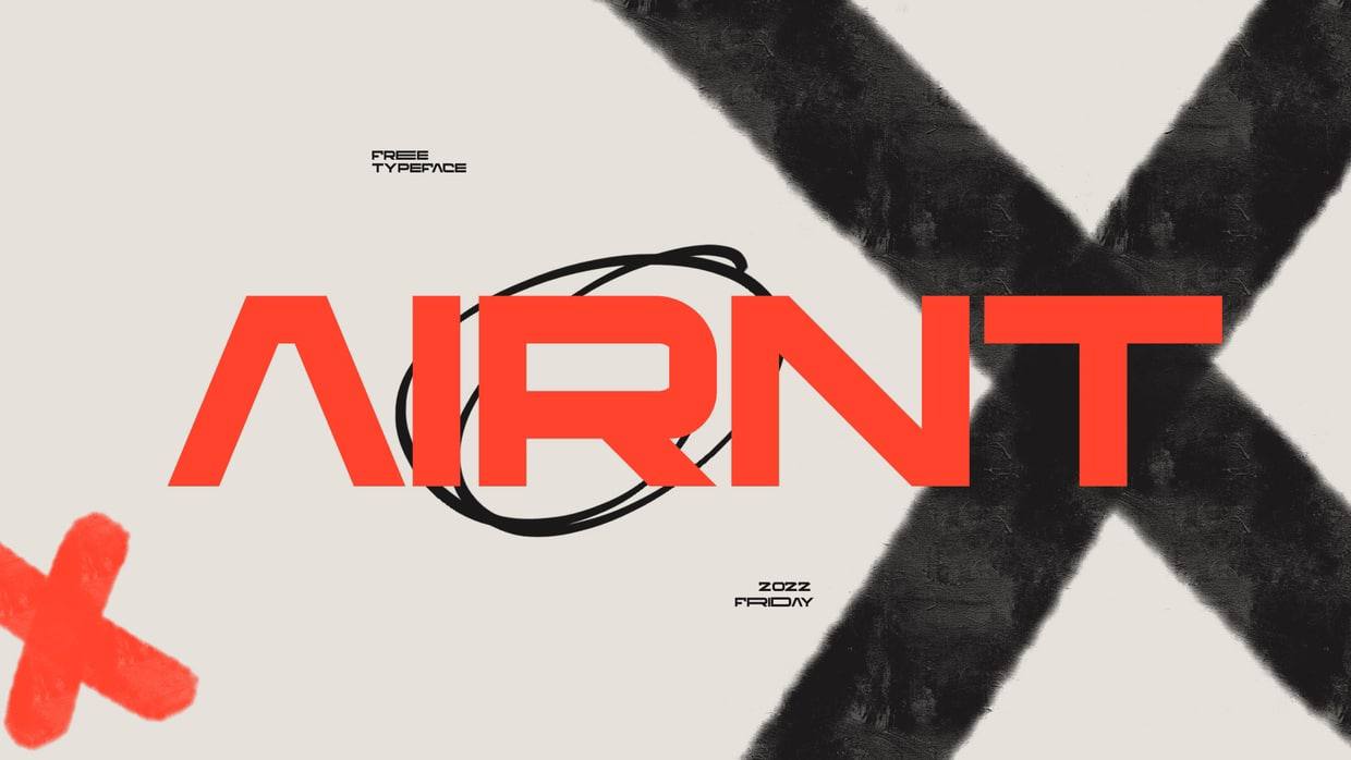 Download AIRNT Free Typeface - Unique Modern Design