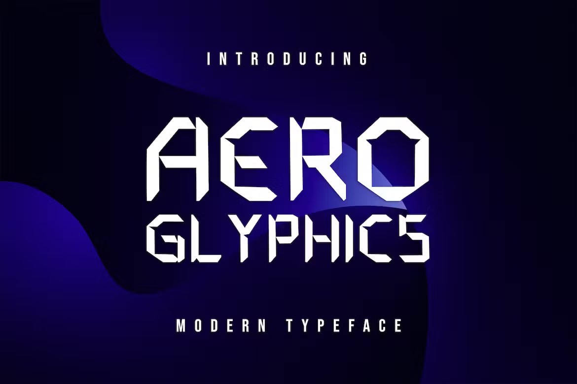 Скачайте бесплатно шрифт Aero Glyphics - футуристический стиль для дизайнеров