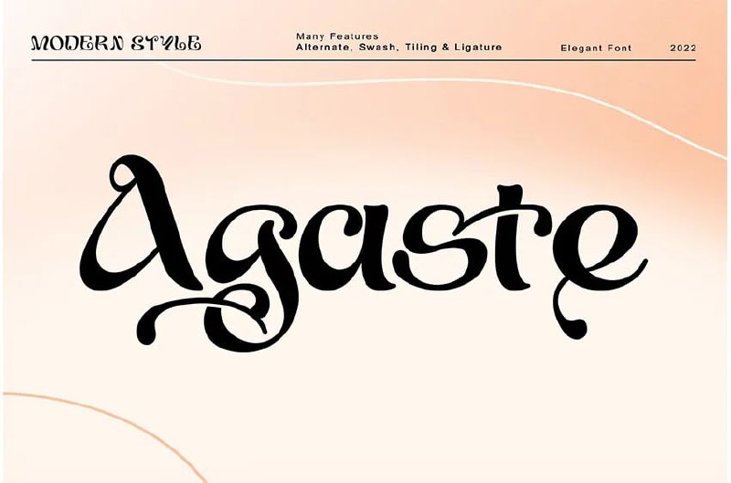 Download Agaste Font Free - Elegant Modern Typeface