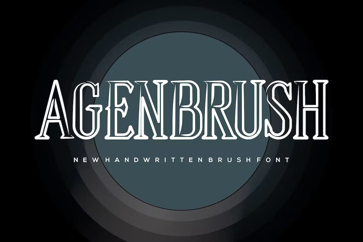 Download Agenbrush Font Free - Bold Brush Script Style