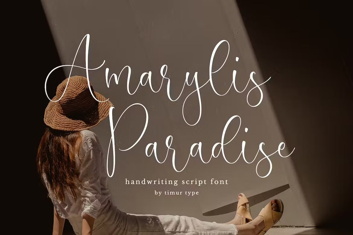 Download Amarylis Paradise Font Free - Elegant Floral Script